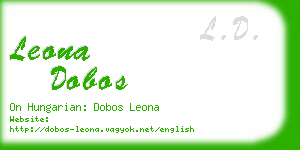 leona dobos business card